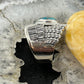 Sterling Silver Southwestern Style Copper Turquoise Unisex Wing Ring Size 9