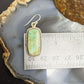 Sterling Silver Southwestern Style Rectangle Turquoise Dangle Earrings For Women