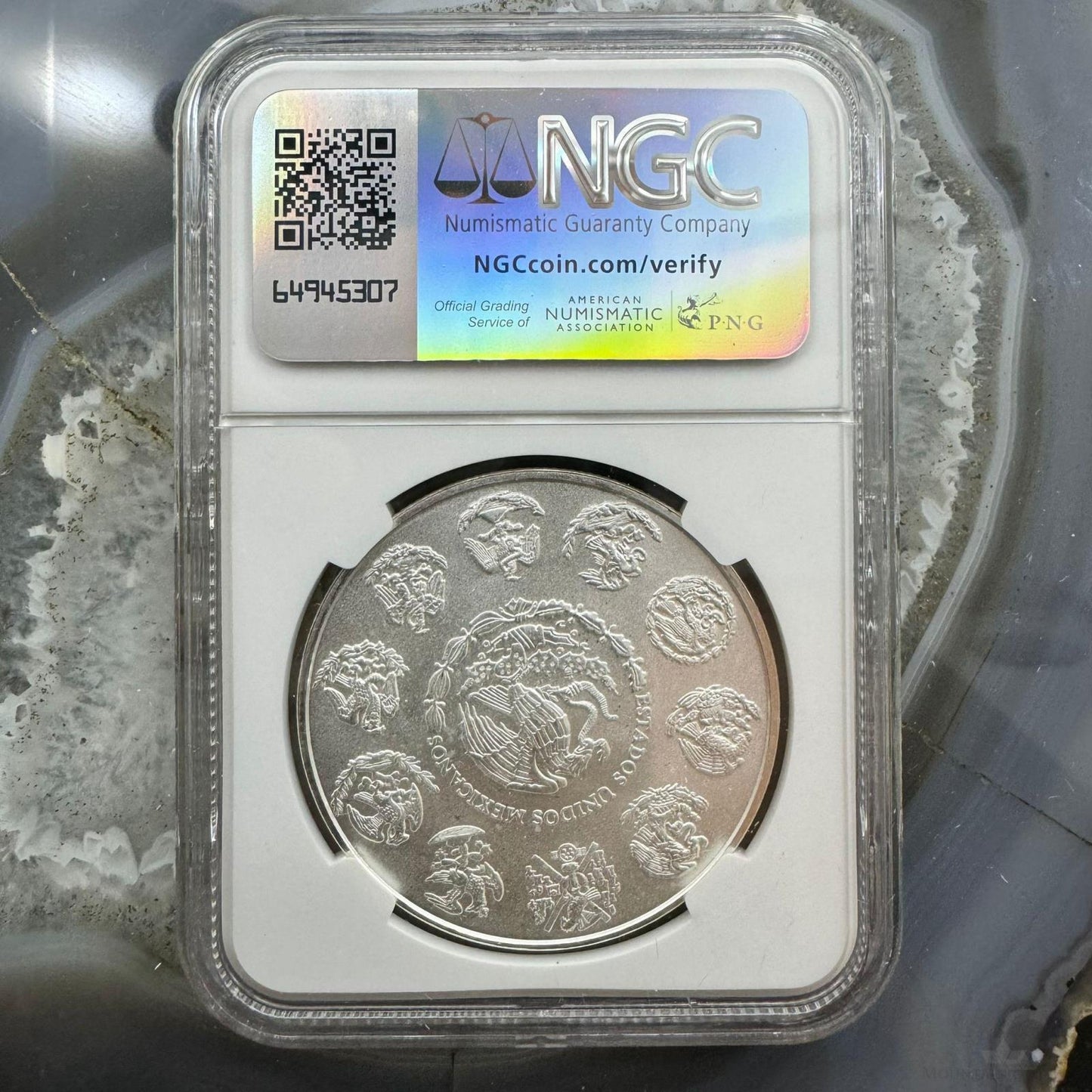 2011 Mexico 1.0ozt .999 Fine Silver Round NGC MS69 #2922765-005