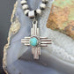 Sterling Silver Southwestern Style Rounded Mohave Turquoise Unisex  Zia Pendant #1