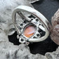 Carolyn Pollack Sterling Silver Orange Spiny Oyster Decorated Split Shank Ring For Women