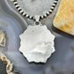 Sterling Silver Southwestern Style Mohave Turquoise Cluster Pendant For Women