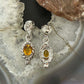 Carolyn Pollack Sterling Silver Faceted Citrine Dangle Earrings For Women
