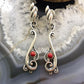 Carolyn Pollack Sterling Silver Coral Dot Swirly Dangle Earrings For Women