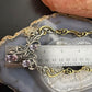 Carolyn Pollack Sterling Silver & Brass Faceted Amethyst 19.5" Swirl Decorated Necklace For Women