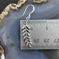 Sterling Silver Leaf Design Fashion Dangle Earrings For Women