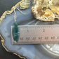 Sterling Silver Elongate Marquise Moss Agate Slab Dangle Earrings For Women #233