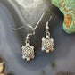 Carolyn Pollack Sterling Silver Tiny Turtle Dangle Earrings For Women