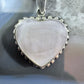 Sterling Silver Mother of Pearl Heart Pendant For Women