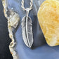 Sterling Silver Southwestern Style Unisex Feather Pendant