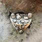 Jody Naranjo and Carolyn Pollack Vintage Sterling Silver Howlite & Symbols Decorated Ring For Women