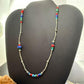 Carolyn Pollack Sterling Silver Multi Stone w/Cylinder Beads Necklace For Women