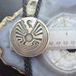 Vintage Hopi Native American Sterling Silver Man in the Maze Bolo Tie For Men