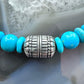 Carolyn Pollack Sterling Silver Turquoise Beads Magnetic Clasp 16" Necklace For Women