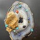 Carolyn Pollack Sterling Silver Cylinder, Beads and Multistone 34" Necklace For Women