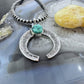 Gary Custer Native American Sterling Silver Tufa Cast Turquoise Naja Unisex Pendant