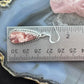 Sterling Southwestern Style Teardrop Rhodochrosite Dangle Earrings For Women