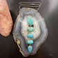 Sterling Silver Southwestern Style Kingman Turquoise Lariat 25" Necklace For Women #1