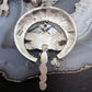 Frank Valdez Native American Sterling Silver Scorpions w/Navajo Pearl Unisex Necklace