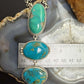Sterling Silver Southwestern Style Kingman Turquoise 32" Necklace For Women