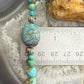 Carolyn Pollack Sterling Silver Round & Oval Turquoise Beads Decorated 20"-22" Necklace For Women