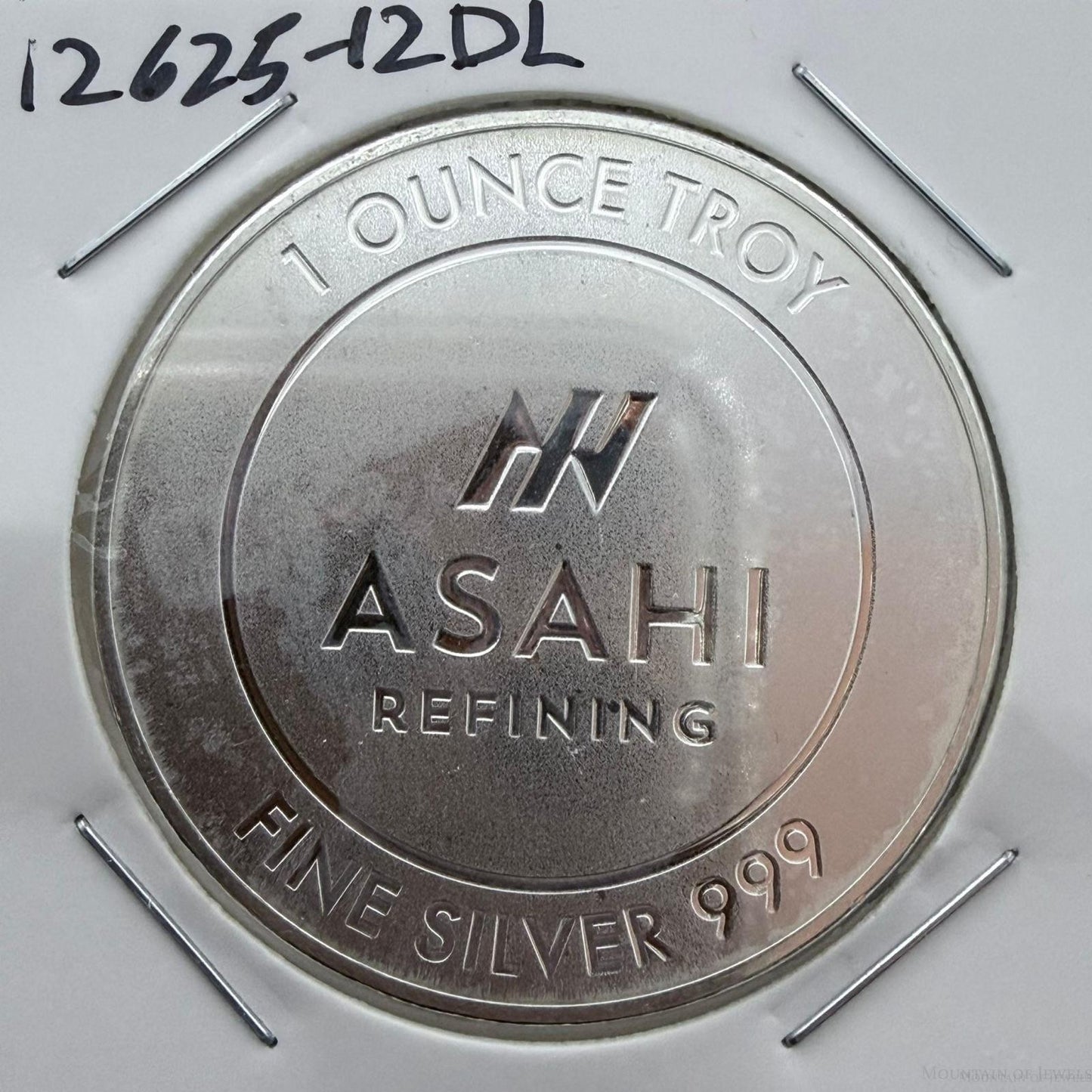 One Troy Ounce .999 Pure Silver Asahi Refining #12625-12DL