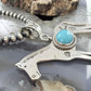 Sterling Silver Turquoise Stamped w/Indigenous Symbols Horse Unisex Pendant