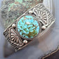 Sunshine Reeves Sterling Silver Native American High Grade Kingman Turquise Unisex Cuff