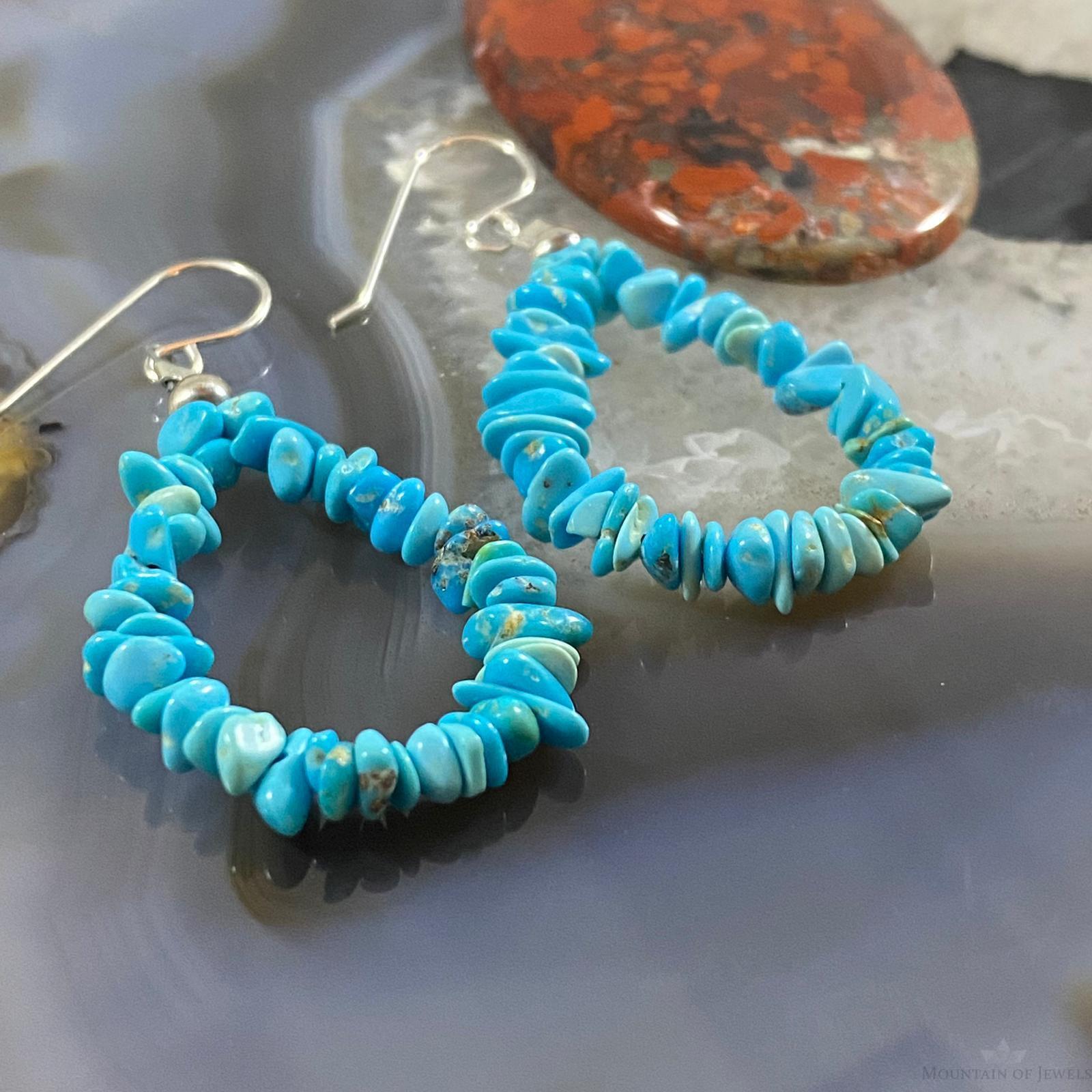 Chunky on sale turquoise earrings