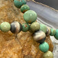Carolyn Pollack Sterling Silver Navajo Pearl & Turquoise Beads 16"-18" Necklace For Women