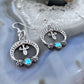 Carolyn Pollack Sterling Silver Turquoise Naja Dangle Earrings For Women