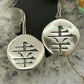 Carolyn Pollack Sterling Silver kanji Symbol "Joy" Dangle Earrings For Women