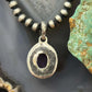 Sterling Silver Southwestern Style Oval Amethyst Decorated Charm/Pendant For Women