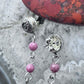 Carolyn Pollack Sterling Silver Rhodochrosite Beads Dangle Earrings For Women