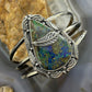 Sterling Silver Southwestern Style Large Teardrop Shattuckite Bracelet For Women