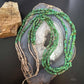 Vintage Native American 3 Strands Natural Turquoise Heishi Necklace For Women