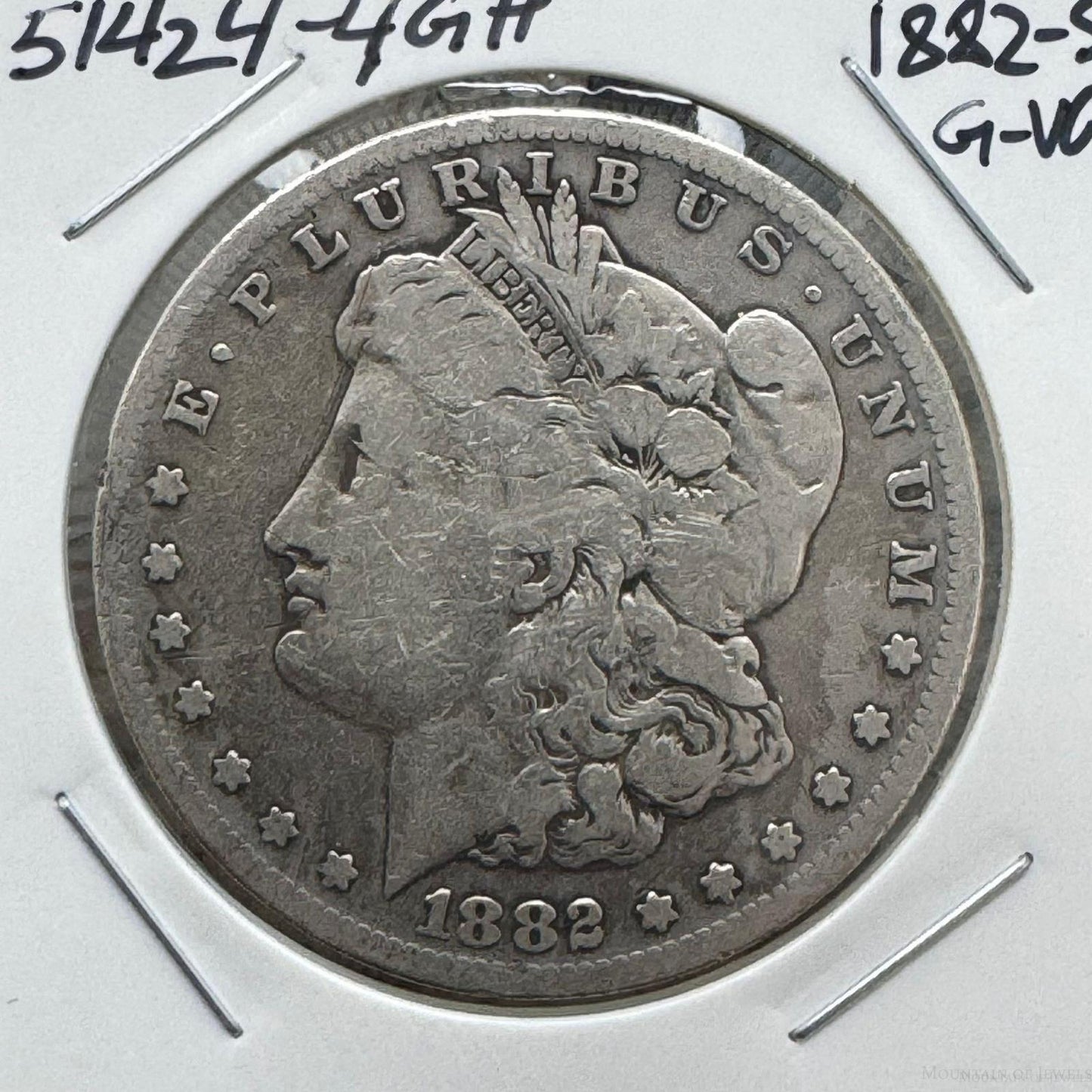 1882-S US 90% Morgan Silver Dollar G-VG #51424-4GH