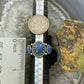 Carolyn Pollack Southwestern Style Sterling Silver 3 Denim Lapis Ring Size 5 For Women