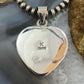 Native American Sterling Silver White Buffalo Heart Pendant For Women #3