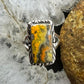 Native American Sterling Silver Bumblebee Jasper Bar Ring Size 5.25 For Women #1