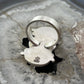 Sterling Silver Southwestern Style 3 Sonora Gold Turquoise Adjustable Ring For Women