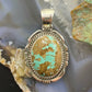 Wydell Billie Sterling Silver Oval Turquoise w/Brown Matrix Unisex Pendant