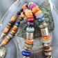 Tommy & Rosita Singer Sterling Silver Spiny Oyster & Multistone Beads 20" Necklace For Women