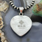 Sterling Silver Southwestern Style Charoite Heart Pendant For Women