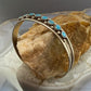 Elton Cadman Native American Sterling Silver Turquoise Single Row Bracelet For Women