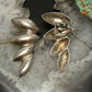 Vintage Sterling Silver Leaf style Fashion Post Earrings For Women