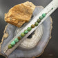 Vintage Sterling Silver 12 Large Turquoise Beads 6.75" Bracelet For Women