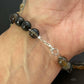 Sterling Silver Smoky Onyx Beads Bracelet For Women