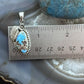 Sterling Silver Southwestern Style Golden Hill Turquoise Leaves Decorated Pendant For Women #3