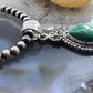 Sterling Silver Southwestern Style 2 Turquoise Decorated Pendant For Women